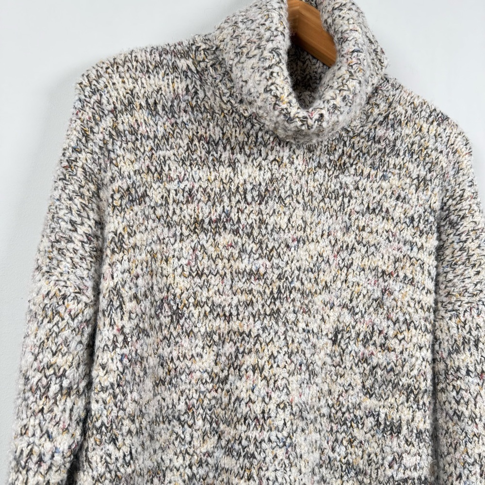 Lou & Grey Womens Cozy Chunky Knit Turtleneck Sweater Hi Lo Hem, Great Condition - Picture 3 of 12